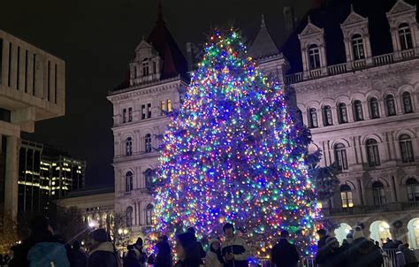 Hundreds usher in the holiday season at the NYS Tree Lighting Ceremony